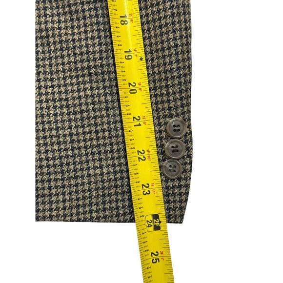Silk Wool Houndstooth Sport Coat 42R – Tailors Row Deansgate - Picture 15 of 16